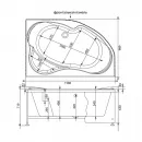 Акриловая ванна 158,8x98,9 см правая Aquanet Capri 00205386