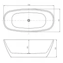 Акриловая ванна Aquatek Тера AQ-128778Wt 170x78 см, отдельностоящая, белый