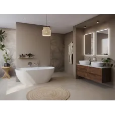 Акриловая ванна BelBagno Uno BB701-1500-730-K 150x73 см, отдельностоящая, белый