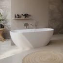Акриловая ванна BelBagno Uno BB701-1500-730-K 150x73 см, отдельностоящая, белый