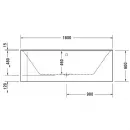 Акриловая ванна 180x80 см R Duravit P3 Comforts 70038000000000