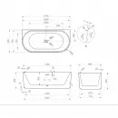 Акриловая ванна 170x80 см Abber AB9440-1.7