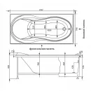 Акриловая ванна 180x80 см Aquanet Grenada 00205395