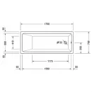 Акриловая ванна 170x70 см Duravit Vero Air 700411000000000