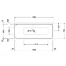 Акриловая ванна 170x70 см L Duravit P3 Comforts 700373000000000