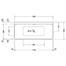 Акриловая ванна 180x80 см Duravit P3 Comforts 700377000000000