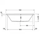 Акриловая ванна 180x90 см Duravit Starck 700052000000000