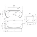 Акриловая ванна 170x80 см Vincea VBT-621