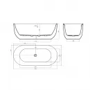 Акриловая ванна BelBagno BB706-1700-770 170x77 см, отдельностоящая, белый