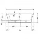 Акриловая ванна 190x90 см Duravit Cape Cod 700364000000000