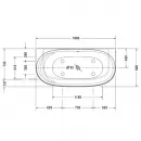 Акриловая ванна 190x90 см Duravit Cape Cod 700364000000000
