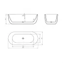 Акриловая ванна BelBagno BB706-1800-800 180x80 см, отдельностоящая, белый
