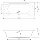 Акриловая ванна 180x80 см Cezares Metauro METAURO-180-80-42-W37