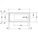 Акриловая ванна 160x70 см Duravit Starck 700333000000000