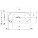 Акриловая ванна 190x90 см R Duravit Darling New 700247000000000