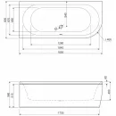Акриловая ванна 180x80 см L Cezares Metauro METAURO CORNER-180-80-40-L-W37