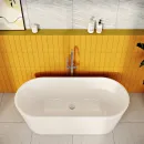 Акриловая ванна VitrA Geo 65380006000 180x80 см, отдельностоящая, белый
