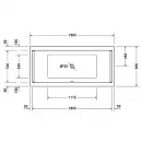 Акриловая ванна 190x90 см Duravit Starck 700340000000000