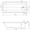 Акриловая ванна 180x80 см Cezares Plane solo mini PLANE SOLO MINI-180-80-42-W37
