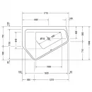 Акриловая ванна 177x130 см L Duravit Paiova 5 700390000000000