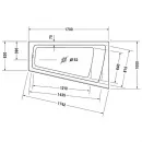 Акриловая ванна 170x100 см R Duravit Paiova 700265000000000