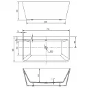 Акриловая ванна 170x80 см Vincea VBT-425-1700