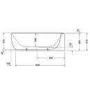 Акриловая ванна 185x95 см R Duravit Luv 700432000000000