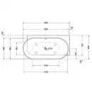 Акриловая ванна 185x95 см R Duravit Luv 700432000000000