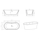 Акриловая ванна BelBagno BB201-1700-800 170x79 см, отдельностоящая, белый