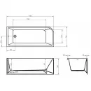 Акриловая ванна 170x73 см R BelBagno BB712-1700-730-R