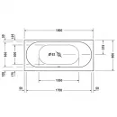 Акриловая ванна 180x80 см Duravit Darling New 700244000000000