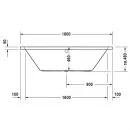 Акриловая ванна 180x80 см Duravit Vero 700135000000000