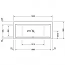 Акриловая ванна 180x80 см Duravit Vero 700135000000000