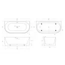 Акриловая ванна 170,1x80 см BelBagno BB713-1700-800-MATT