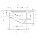 Акриловая ванна 177x130 см R Duravit Paiova 5 700391000000000