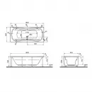 Акриловая ванна 180x80 см Vitra Comfort 52680001000