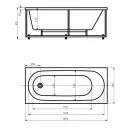 Акриловая ванна 160x70 см Aquatek Оберон OBR160-0000039