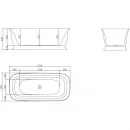 Акриловая ванна BelBagno BB400-1700-800 170x80 см, отдельностоящая, белый