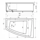 Акриловая ванна 180x125 см правая Aquatek Оракул ORK180-0000013