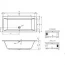 Акриловая ванна 180x80 см Riho Lusso B036001005