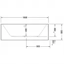 Акриловая ванна 180x80 см Duravit Vero Air 700417000000000