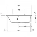Акриловая ванна 160x70 см L Duravit DuraStyle 700292000000000