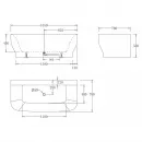 Акриловая ванна 165x78 см BelBagno BB74-1650-W0