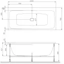Акриловая ванна 150x70 см Am.Pm Func W84A-150-070W-A