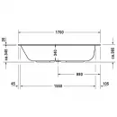 Акриловая ванна 170x75 см Duravit DuraStyle 700231000000000