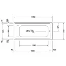 Акриловая ванна 170x75 см Duravit DuraStyle 700231000000000