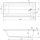 Акриловая ванна 160x70 см Cezares Plane solo mini PLANE SOLO MINI-160-70-42-W37