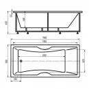 Акриловая ванна 190x90 см Aquatek Феникс-190 FEN190-0000079