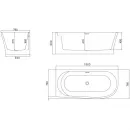 Акриловая ванна 150x78 см BelBagno BB410-1500-780-L