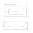 Акриловая ванна 170x80 см Am.Pm Func W84A-170-080W-A